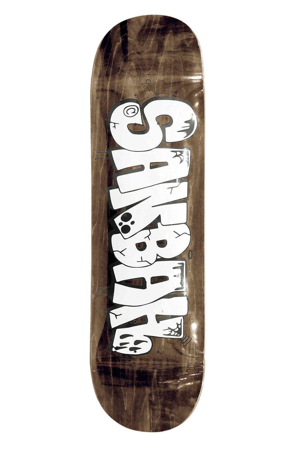 Sanbah Graff Skateboard Deck - Brown