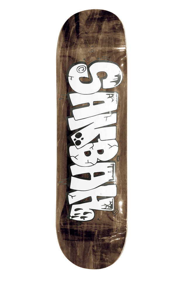 Sanbah Graff Skateboard Deck - Brown