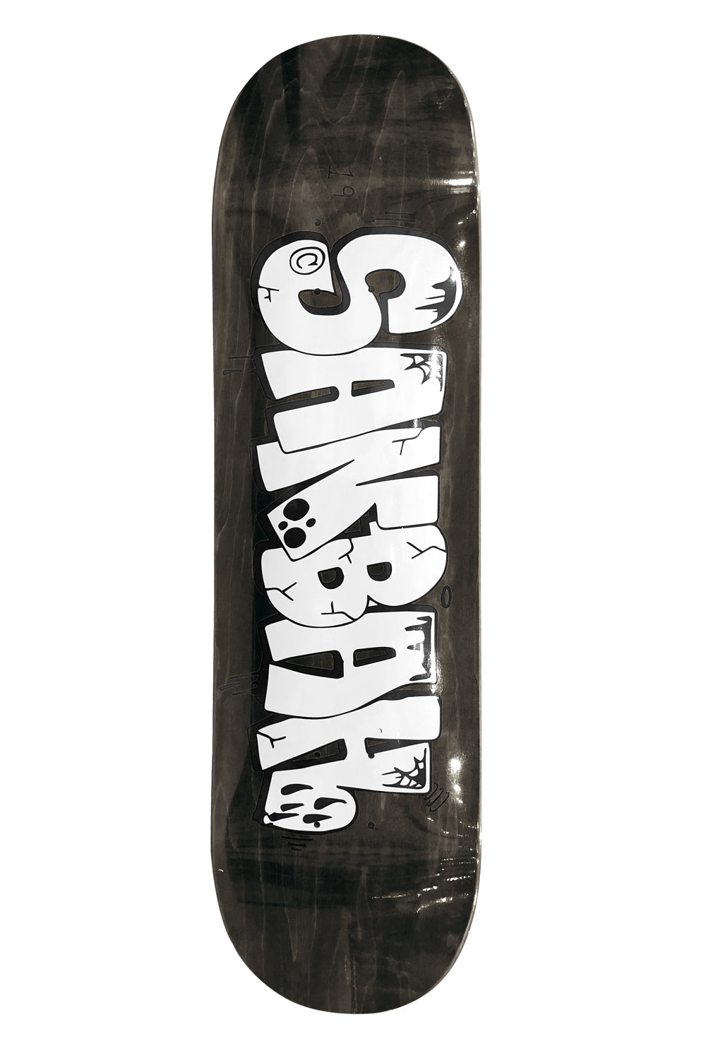 Sanbah Graff Skateboard Deck - Dark Grey