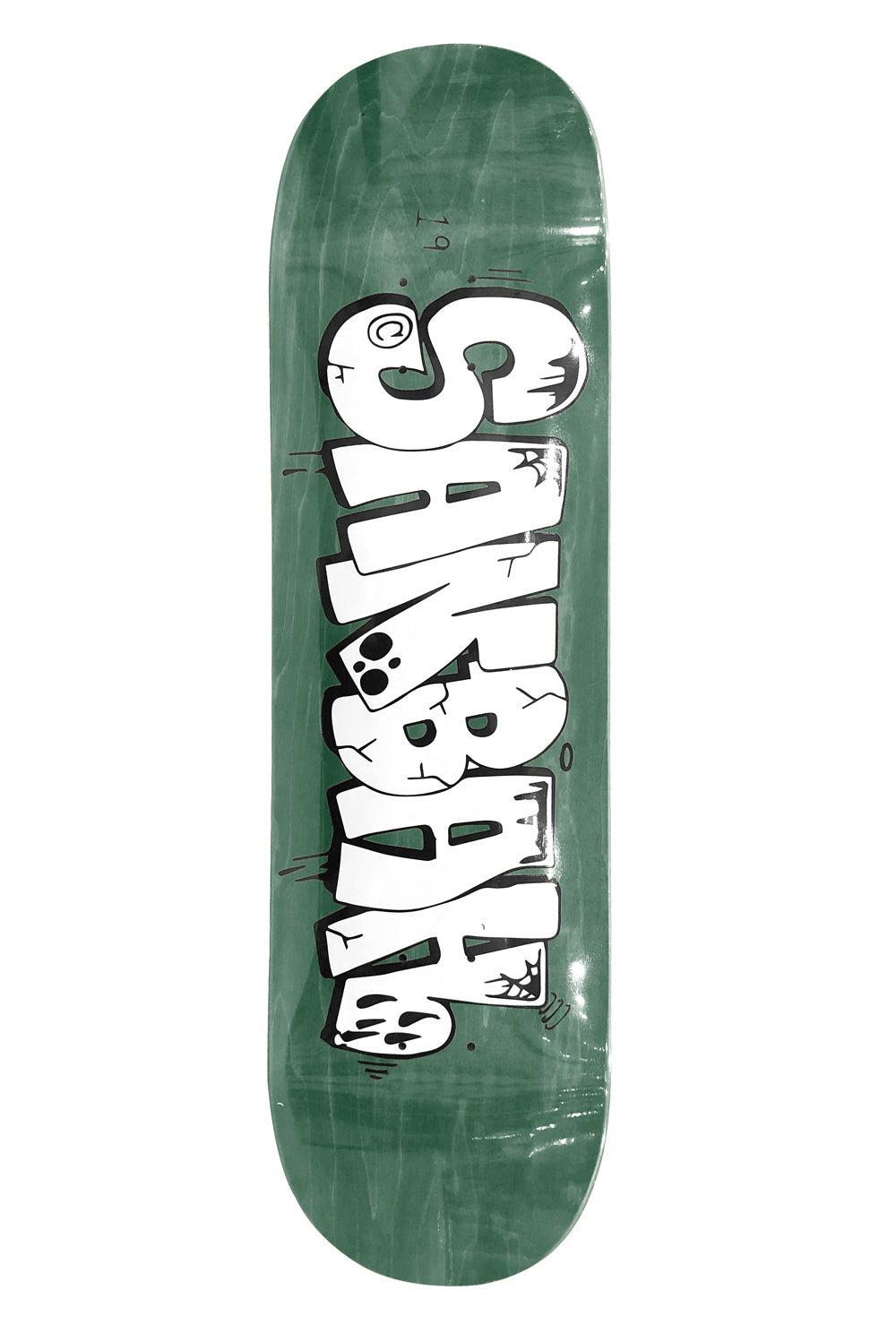 Sanbah Graff Skateboard Deck - Green