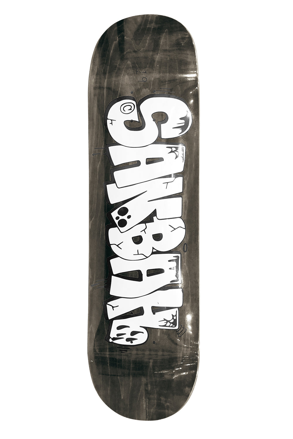 Sanbah Graff Skateboard Deck - Grey