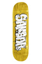 Sanbah Graff Skateboard Deck - Yellow