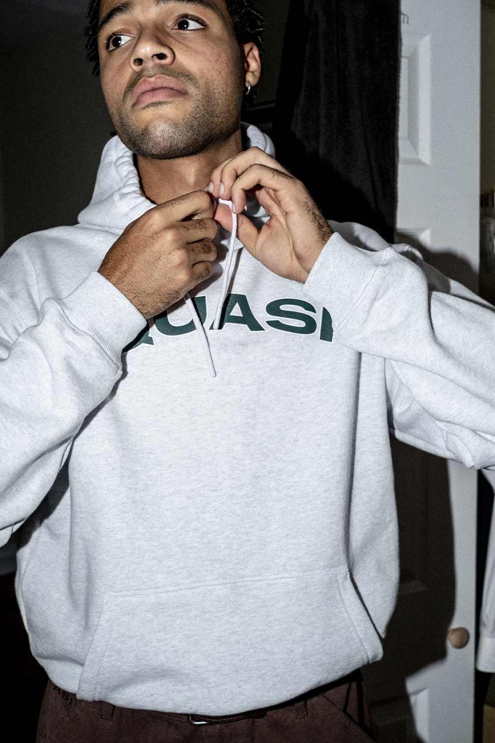 Quasi Skateboards Quasi Gym Sweater Hoodie Ash Sanbah Australia