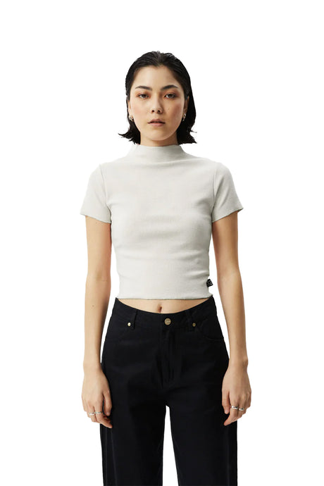 Afends Womens Iconic Hemp Ribbed Tee | Sanbah Australia