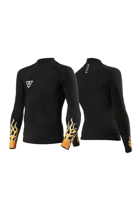 Shop Vissla Wetsuits | Vissla High Fire Boys 1mm Long Sleeve Jacket - Black