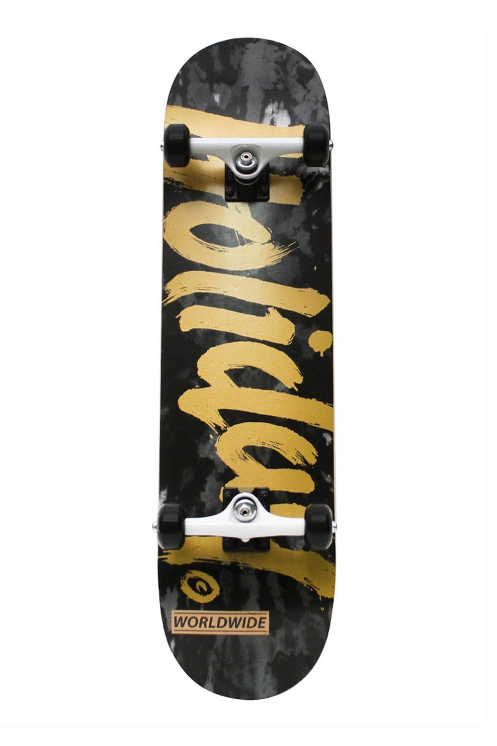 Holiday Skateboards | Tie Dye Black/Gold Complete Skateboard - 8.0” - 8.25"