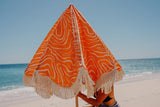 Salty Shadows Earth Beach Umbrella | Sanbah Australia