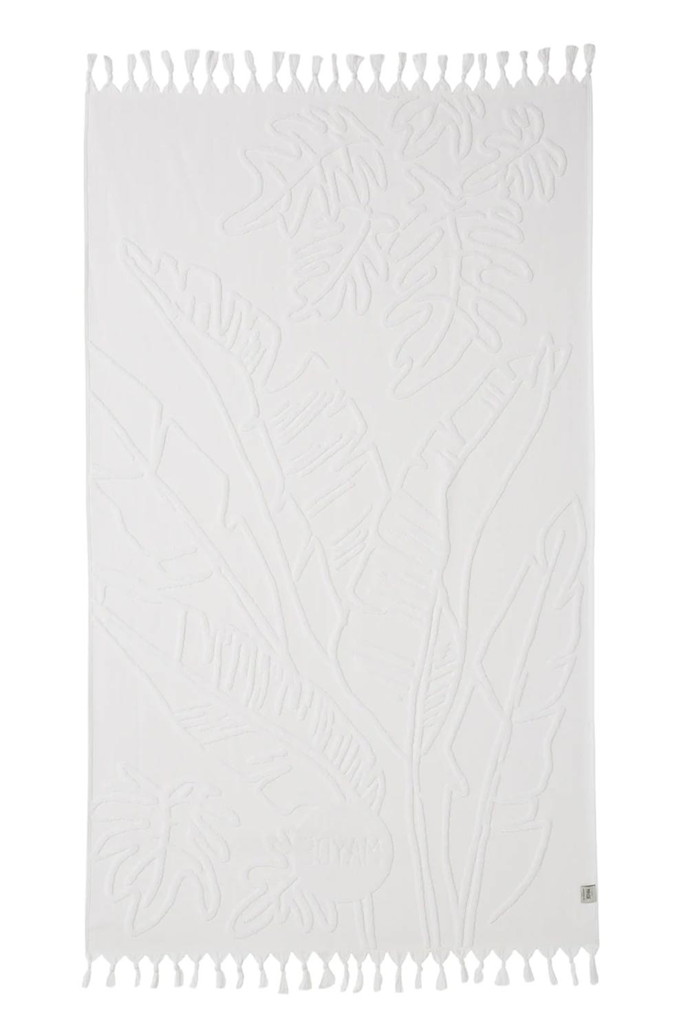 Mayde Beach Towels | Mayde Daintree Beach Towel - White