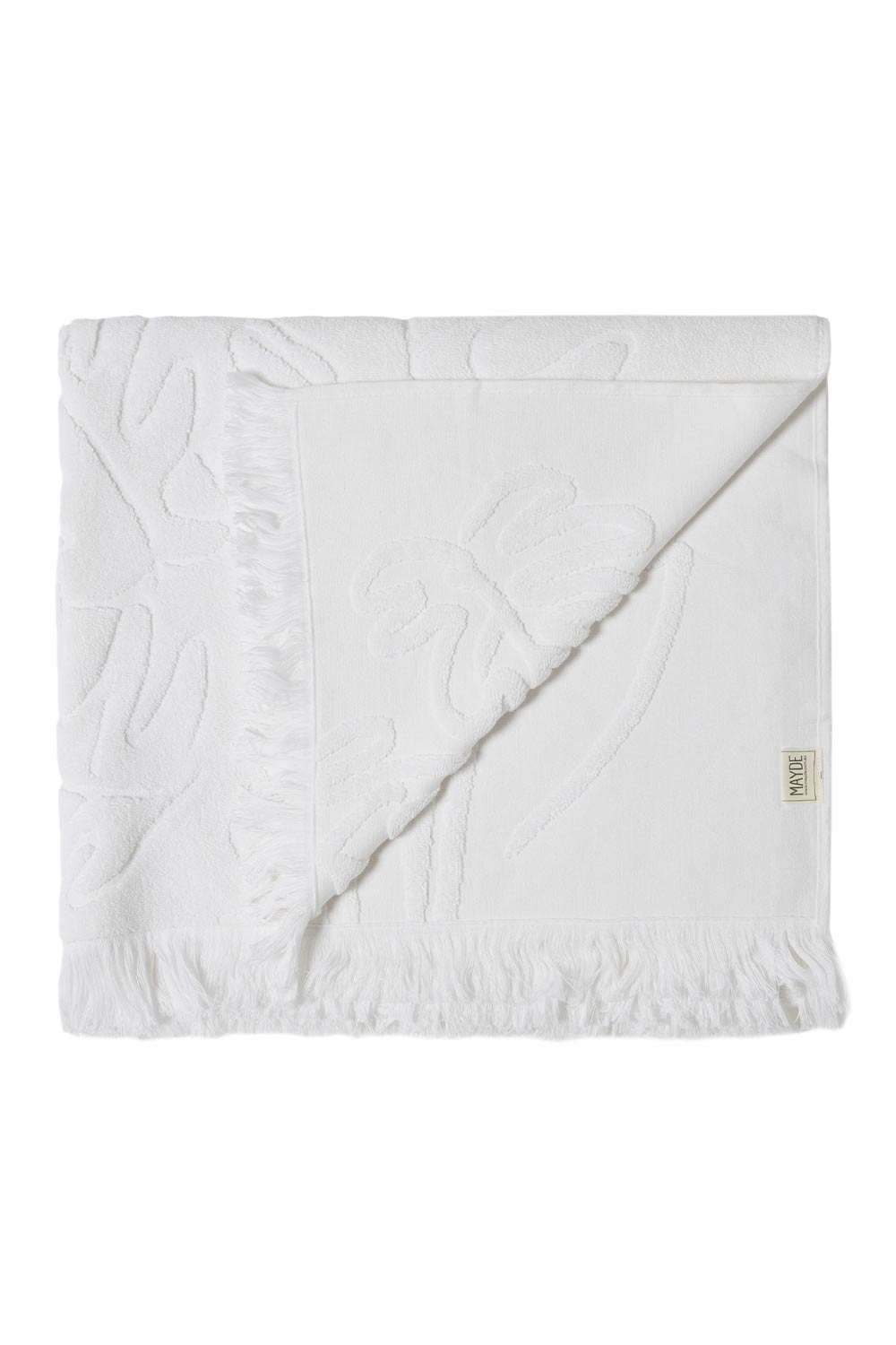 Mayde Beach Towels | Mayde Daintree Beach Towel - White