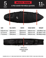 Creatures of Leisure Shortboard Multi Tour DT2.0 Coffin Boardbag