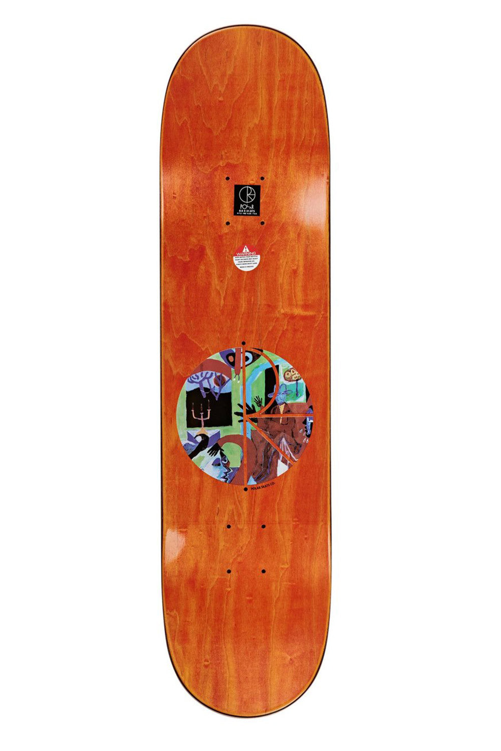 Polar Skate Co Oskar Rozenberg Vase & Moth Deck - Everslick / 8.0"