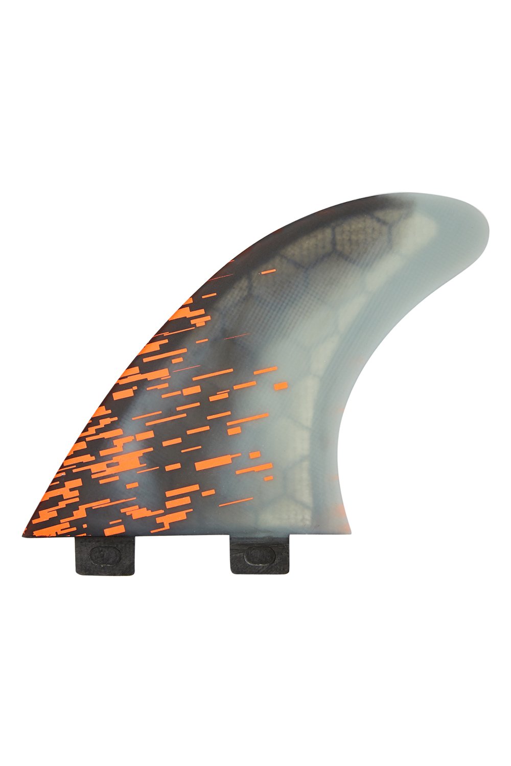 FCS PC-7 Orange Smoke Tri-Quad Fin Set