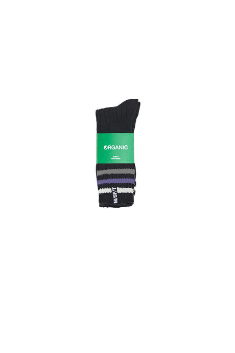 MISFIT Organic Mix Stripe Sock 3 Pack