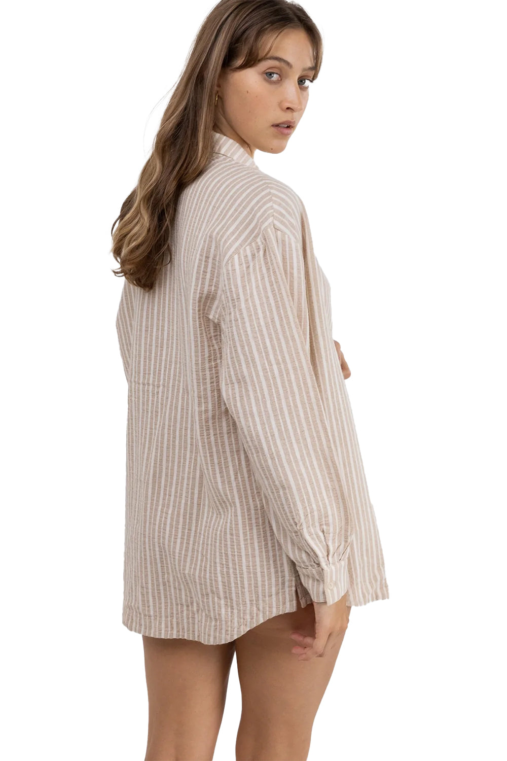 Rhythm Womens Stripe Oversized Shirt | Sanbah Australia