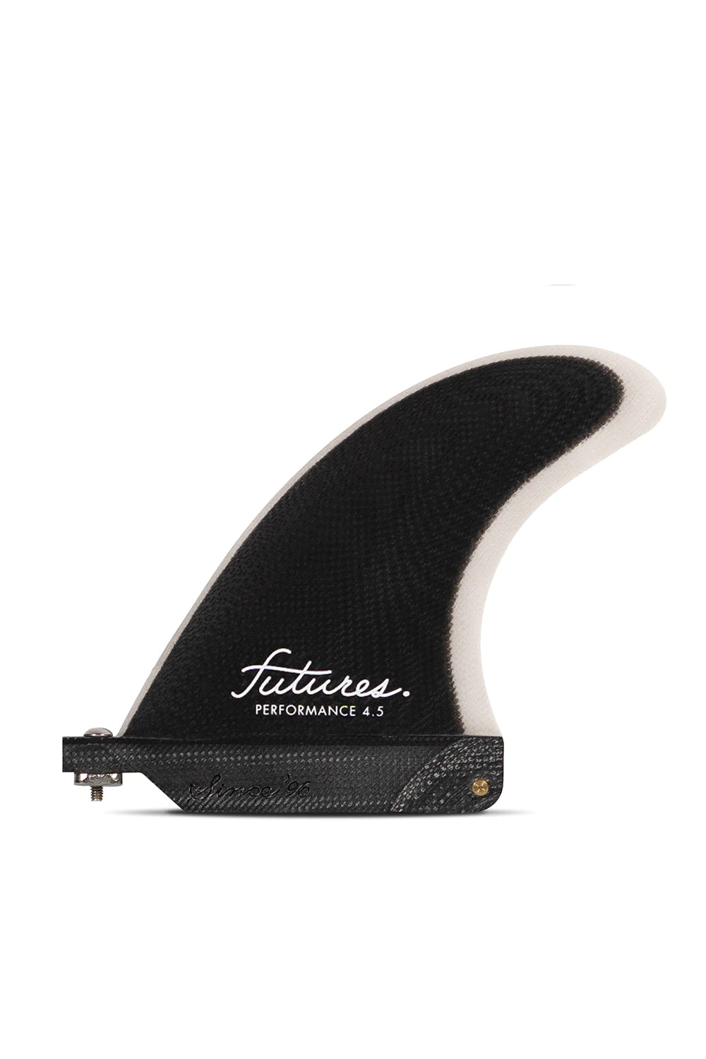 Futures Fins Performance 4.5 Fibreglass Single Longboard Fin - Black/Grey