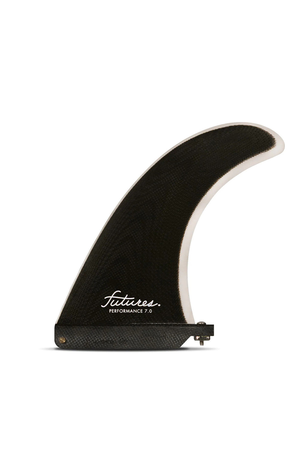 Futures Fins Performance 7.0 Fiberglass Single Longboard Fin - Black / Grey