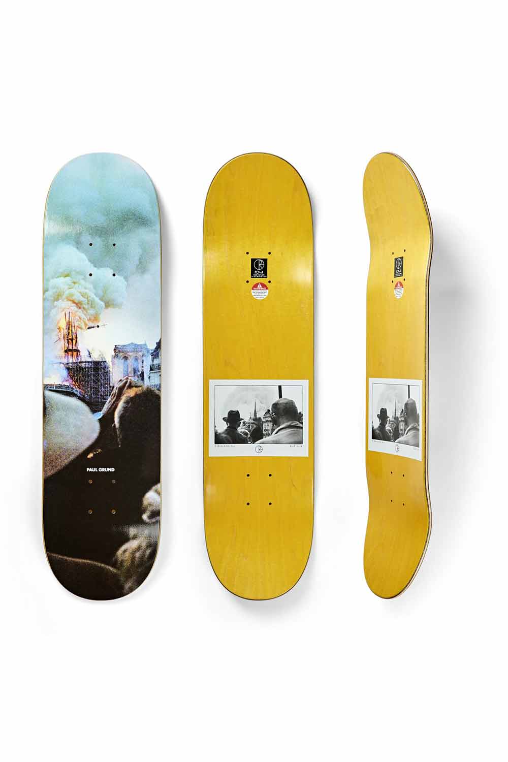 Polar Skate Co | Paul Grund Notre Dame Slick Skateboard Deck