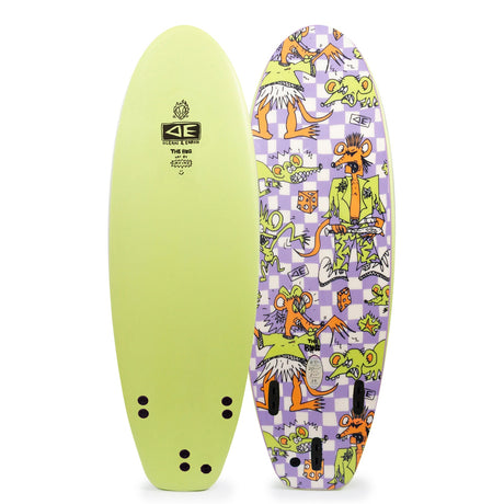 Ocean & Earth Freaks Bug Softboard - Comes with fins