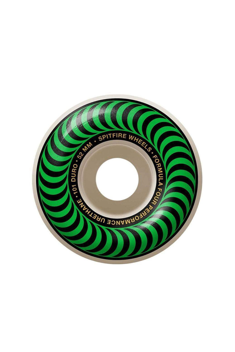 SPITFIRE FORMULA FOUR 52mm 101A グリーン Spitfire Formula Four Conical 52mm 101a White/Green - CalStreets