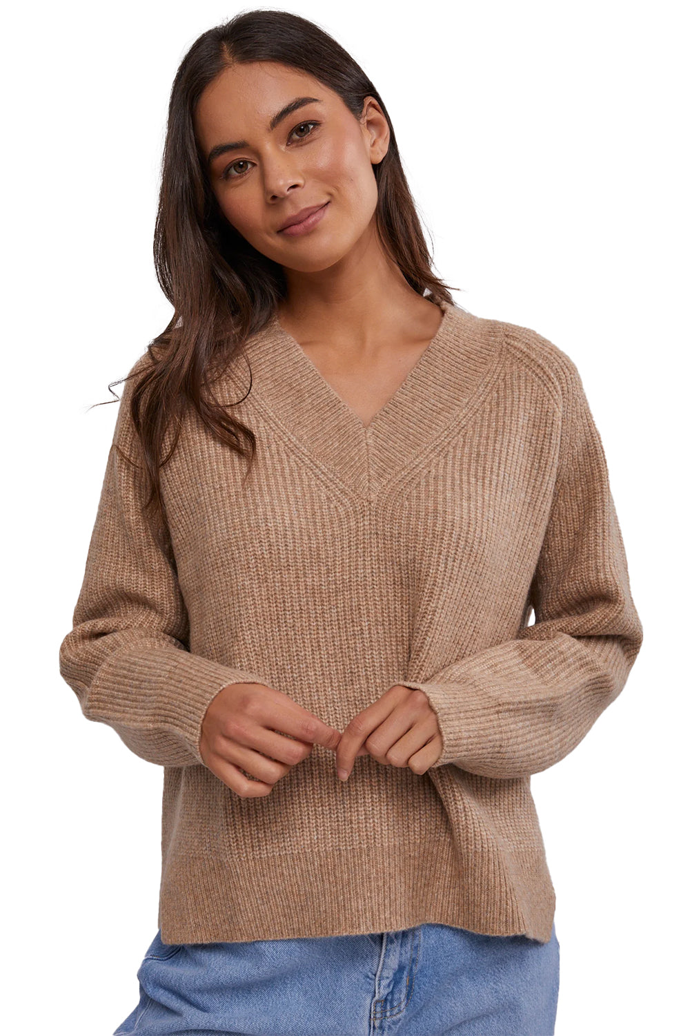 Rhythm Women's Sloane V Neck Knit