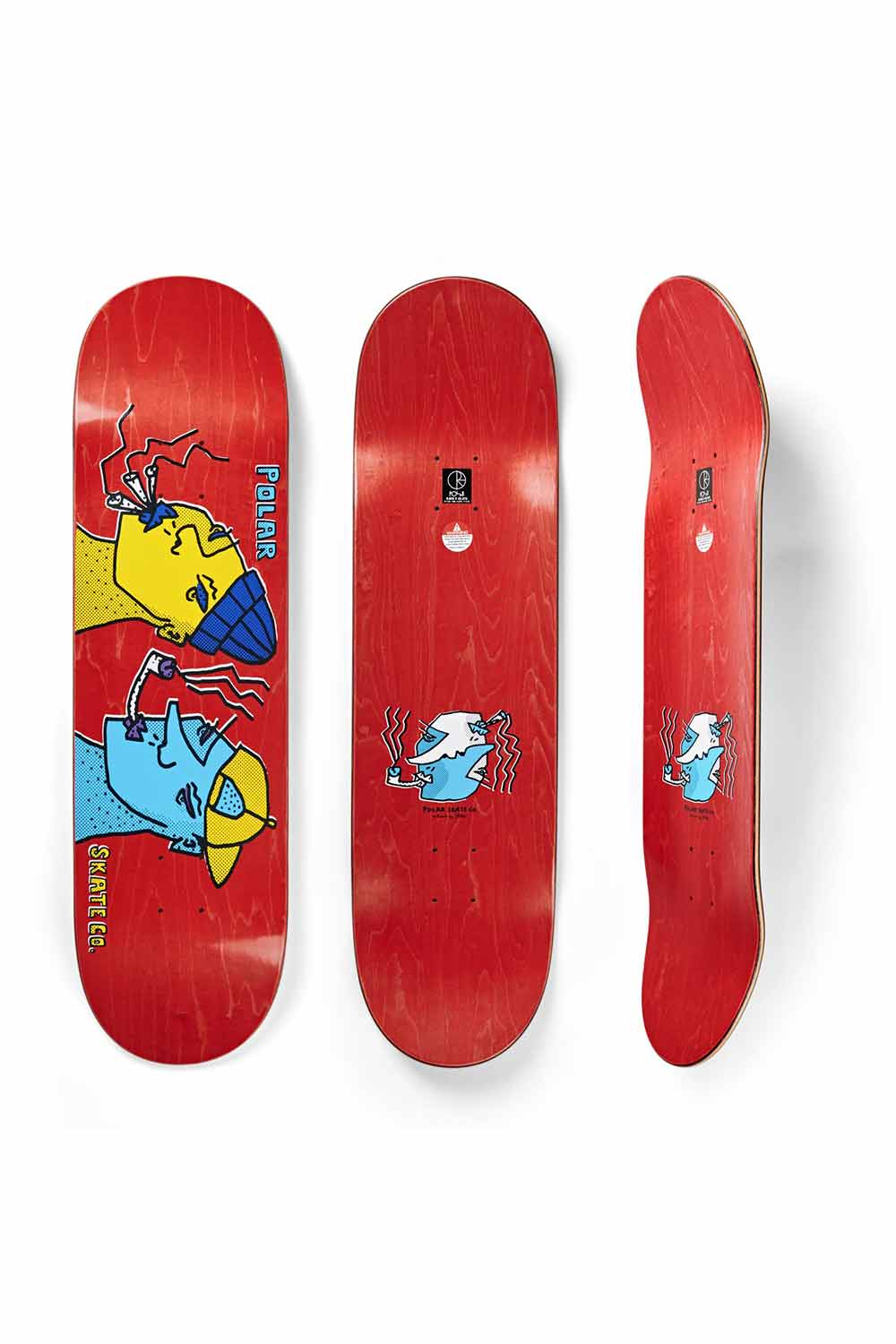 Polar Skate Co | Polar Skate Co Team Smoking Heads Skateboard Deck