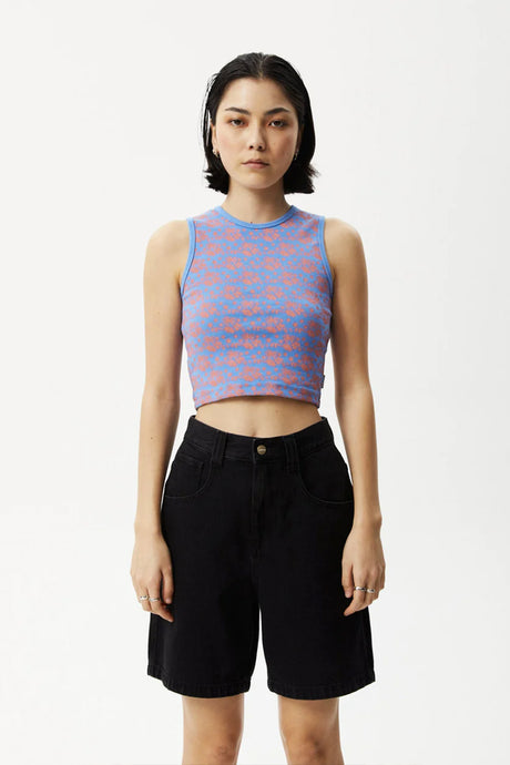 Afends Womens Jeet Dalston Ribbed Singlet | Sanbah Australia