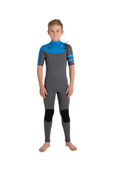 Hurley Youth Advantage Plus 2/2mm Short Sleeve Full Wetsuit - Deep Grey