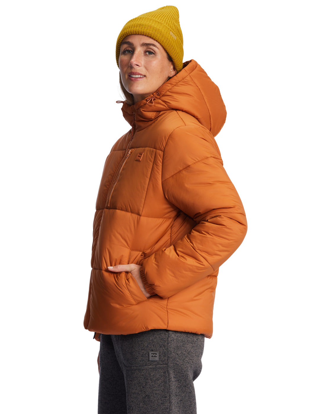 Billabong Women's A/Div Transport Puffer 3 Hooded Zip-Up