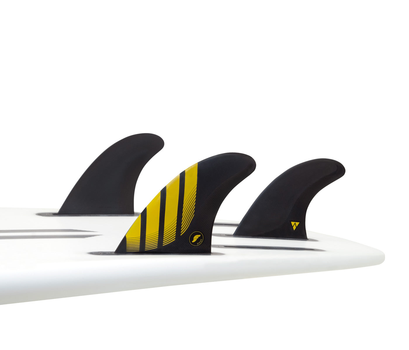 Futures Fins P4 Alpha Thruster Fin Set Carbon Yellow Sanbah