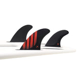 Futures Fins P8 Alpha Thruster Fin Set - Carbon/Red