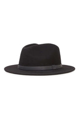 Brixton Messer Fedora - Black/Black | Sanbah Australia