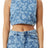 Afends Womens Fink Hemp Denim Cropped Top | Sanbah Australia