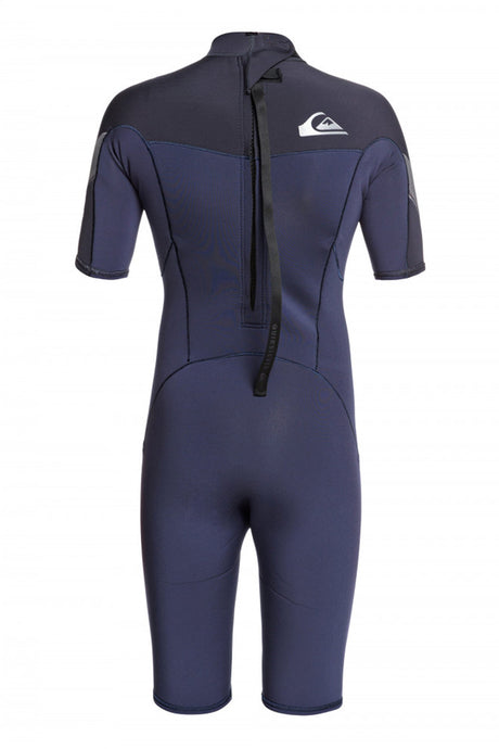 Quiksilver Boys 8-16 Synchro 2/2mm Short Sleeve Back Zip Springsuit Wetsuit