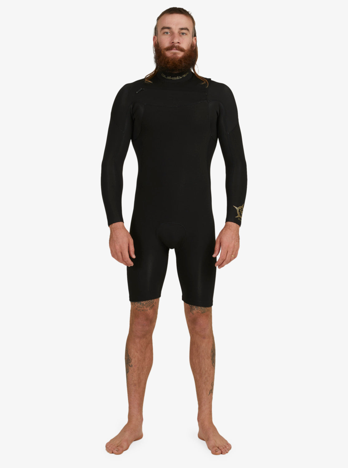 Quiksilver Mens 2/2mm Everyday Sessions Long Sleeve Chest Zip Springsuit