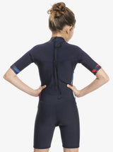 ROXY Girls 8-16 2/2mm Syncro Back Zip Short Sleeve Springsuit Wetsuit