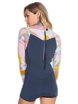 ROXY Womens 2/2mm Syncro Back Zip Long Sleeve Springsuit Wetsuit