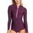 Roxy Wetsuits | Womens 1mm Performance Cheeky Long Sleeve Springsuit - Plum/Red