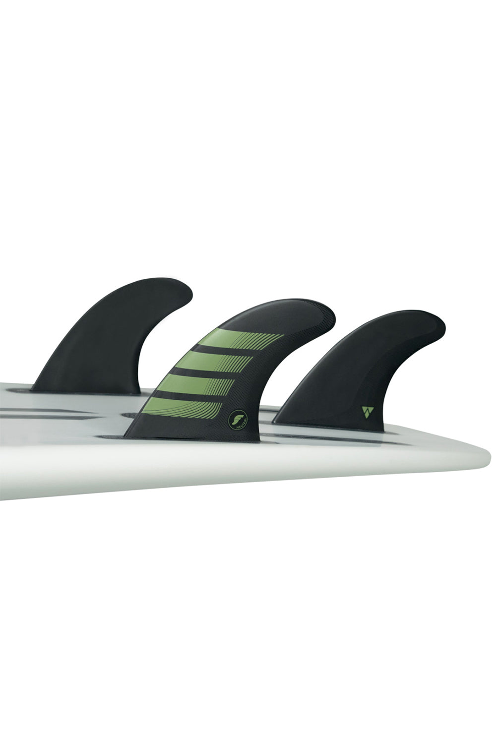 Futures Fins F8 Alpha Carbon/Olive Tri Fin Set - Large