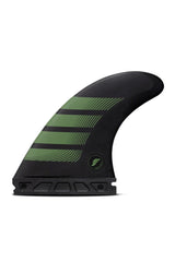 Futures Fins F8 Alpha Carbon/Olive Tri Fin Set - Large