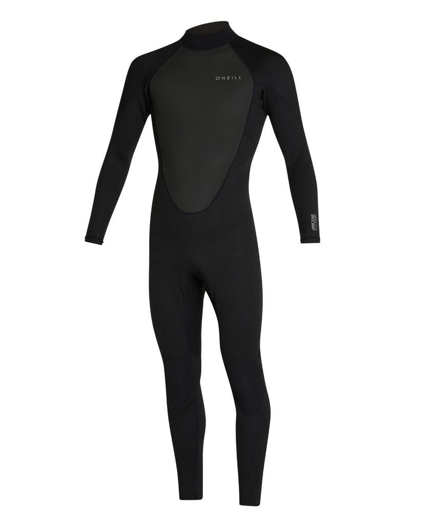 O'Neill Men's Factor 3/2mm Steamer Back Zip Wetsuit - Black