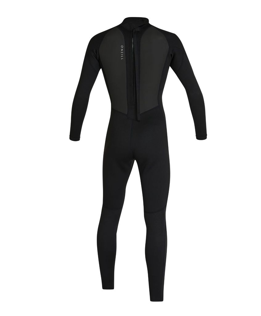 O'Neill Men's Factor 3/2mm Steamer Back Zip Wetsuit - Black