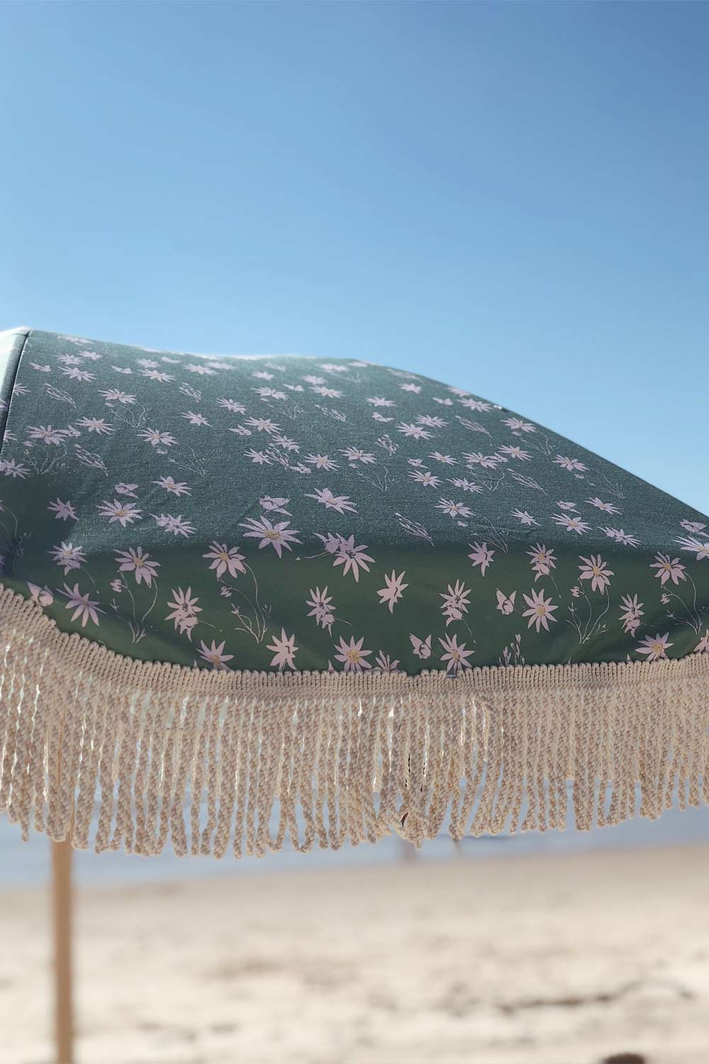 Salty Shadows Umbrella Wooden - Flannel Flower Ash