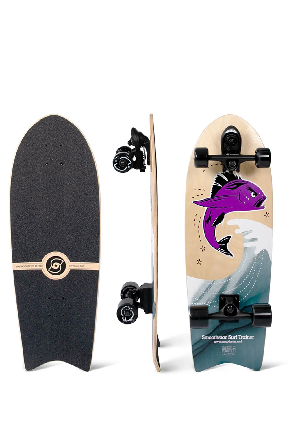 Smoothstar 30″ Flying Fish THD Surf Skateboard