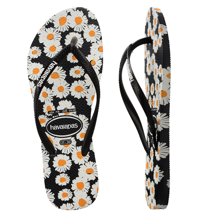 Havaianas Slim Daisy Caitii Thongs