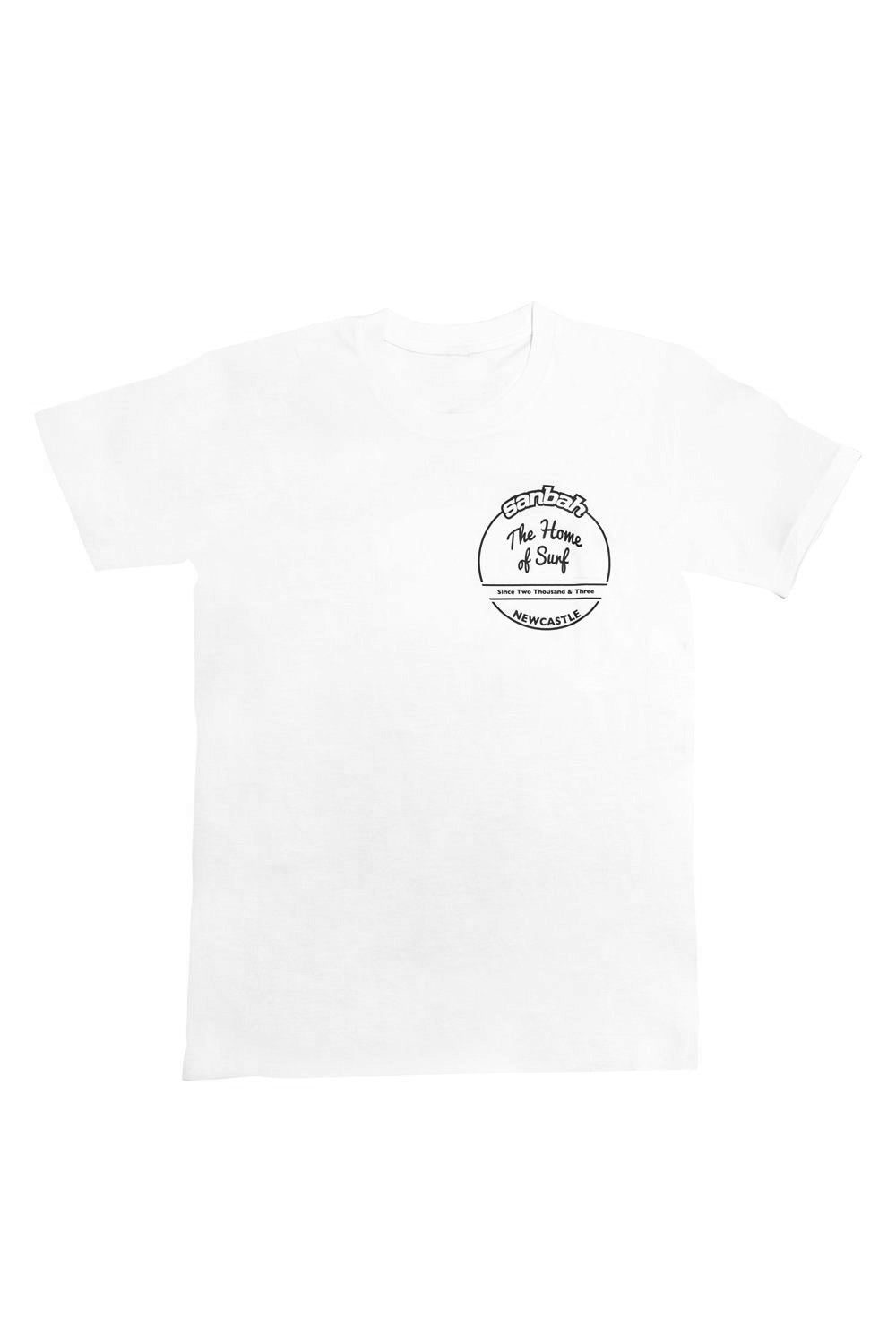 Sanbah Adult Home Of Surf T-Shirt White