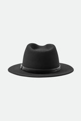 Brixton Messer Fedora - Black/Black | Sanbah Australia