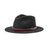 Brixton Messer Fedora - Black | Sanbah Australia