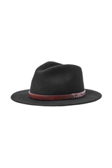 Brixton Messer Fedora - Black | Sanbah Australia