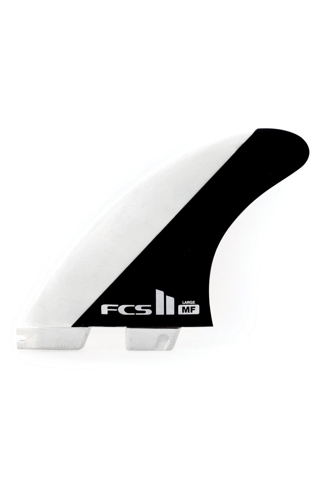 FCS 2 MF GROM Tri Fin Set - White/Black