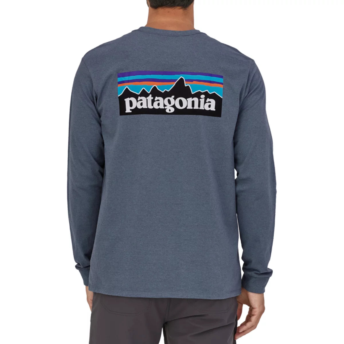 Patagonia Men’s Long Sleeve P-6 Logo Responsibili-Tee